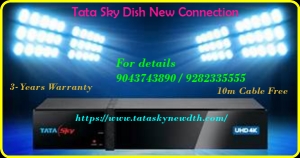 Tata Sky Dish Connection  |HD & SD Box | 9043743890